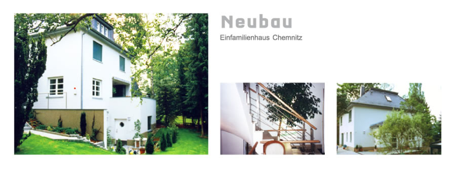 Neubau eines Einfamilienhauses in Chemnitz
